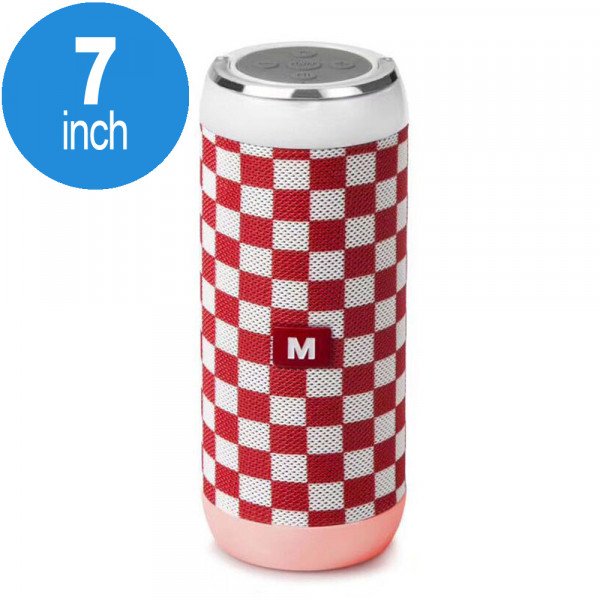 Wholesale Loud Sound Portable Bluetooth Speaker with Handle M118 (Red White)